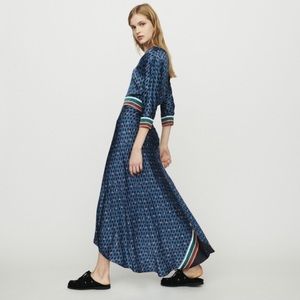 NWOT MAJE REANNE PRINTED CREPE DRESS